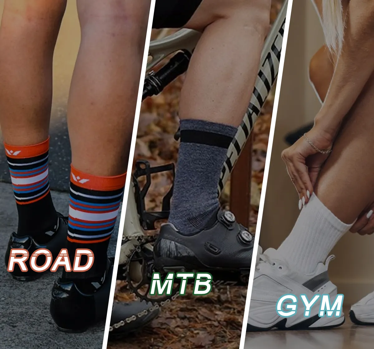 Wholesale New Design Custom Logo on Socks Nylon Breathable Light Athletic Sports Running Cycling Socks