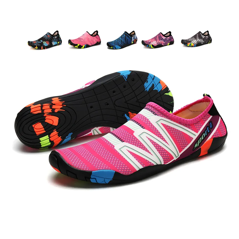 Custom Quick-Dry Sports Barefoot Water Aqua Shoes Aqua Socks Beach Pool Surf Yoga Adult Swim Shoes for Women Men