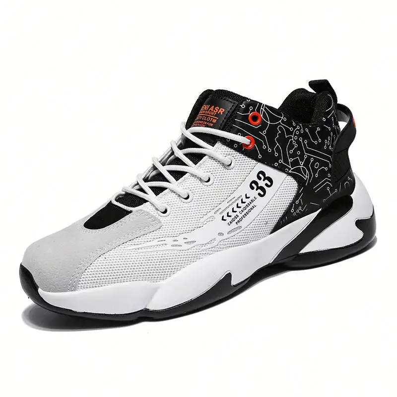 Men's Women's Basketball Shoes Low-Top Lace Sneakers Mesh Outdoor Fashion Sport Breathable Hard-Wearing for Spring Autumn Winter