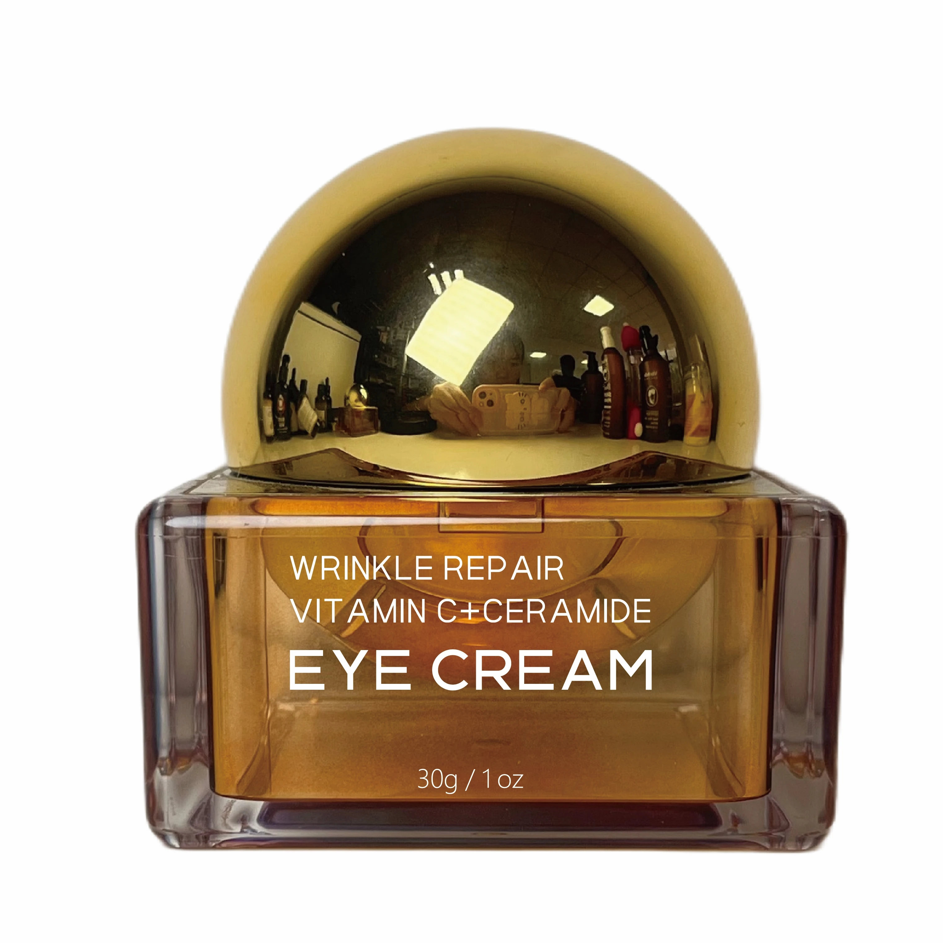 Rapid Wrinkle Repair Daily Anti Aging 20% Vitamin C Eye Cream with Peptide and Hyaluronic Acid