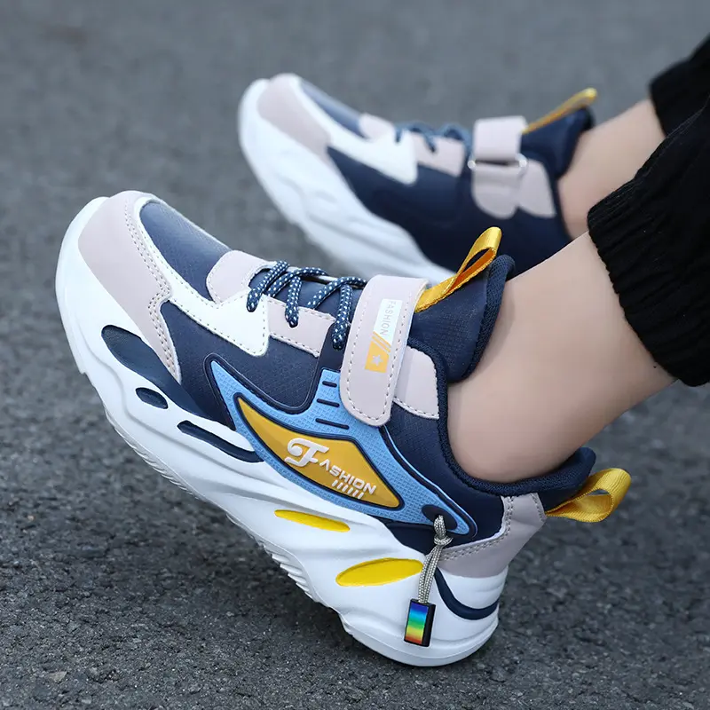 2025 New Spring Trendy Boys' Girls' Sports Sneakers Casual Breathable Non-slip Velcro Sports Shoes for Kids