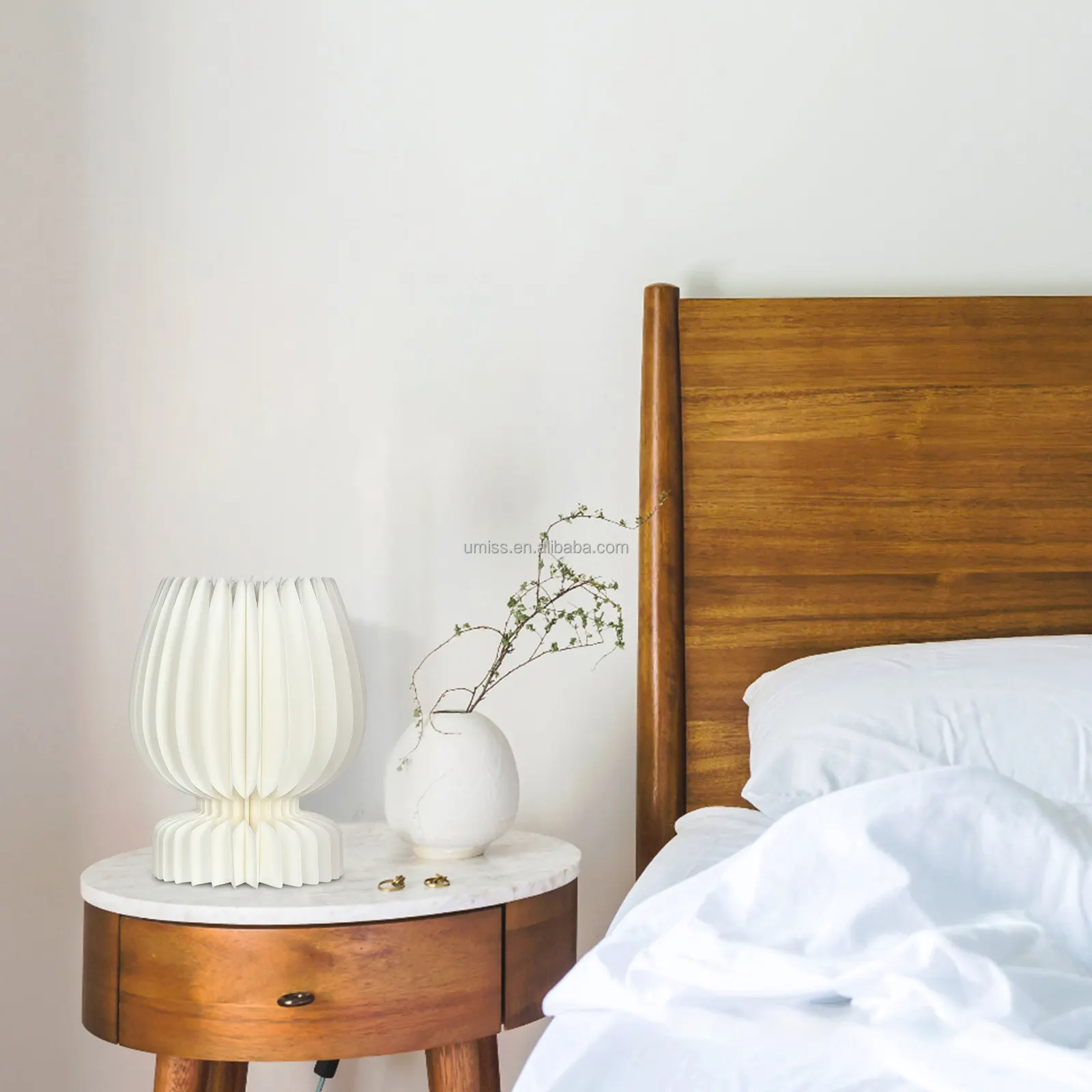 Eco-friendly paper lampshade with magnet for home decorations