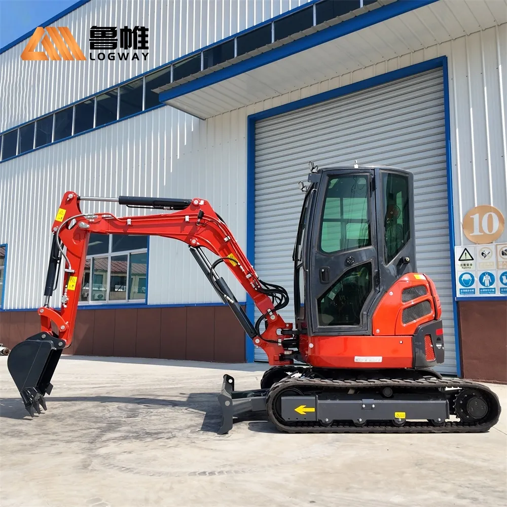 LOGWAY Garden Maintenance Kubota Engine Mini Excavator China Excavator Factory CE EPA EuroV Certified for Mini Excavator