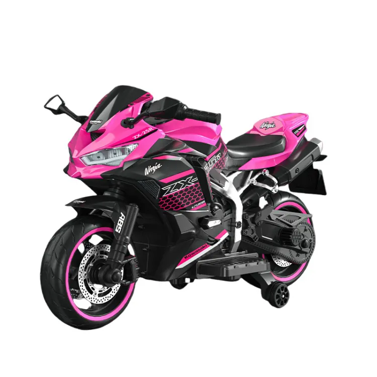 Big Children's Electric Motorcycle Can Sit People Pink Baby Charging Tricycle Baby Toy Cars for Kids to Drive