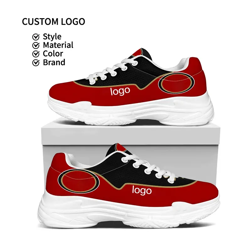 Direct-Sale Lightweight Men's Athletic Sneakers Custom Logo Casual Running Shoes with Sporty Fashion Fashionable and Stylish