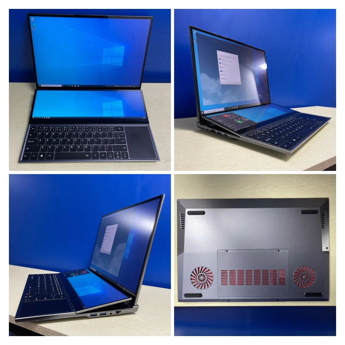 16 Inch + 14 Inch Touch 2 Dual Screen Double Monitor 64GB 1TB 2TB SSD Intel Core I7 9th Gen I7-9750H Office Business Laptop