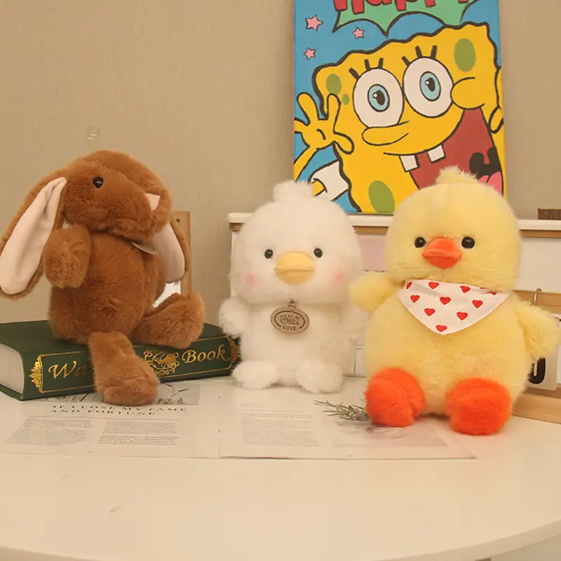 Wholesale Stuffed Animal Claw Machine Toys Super Soft Plush PP Cotton Filling Birthday Stress Relief for Wedding Stalls Park