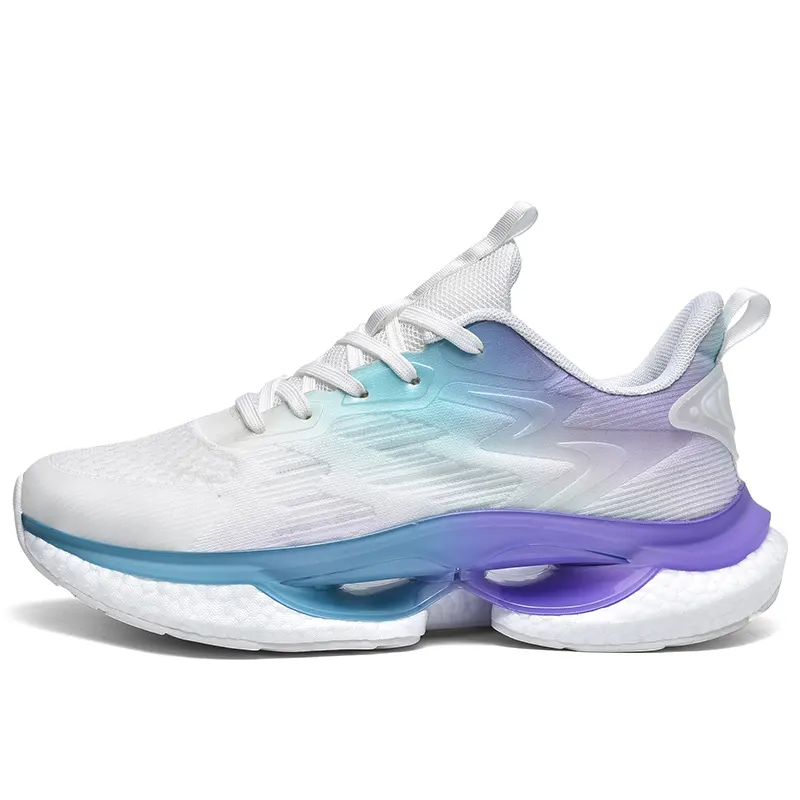 2025 Wholesale Men's Casual Sports Shoes Breathable Mesh Shock-absorbing Spring and Autumn Sports Shoes EVA Running Shoes