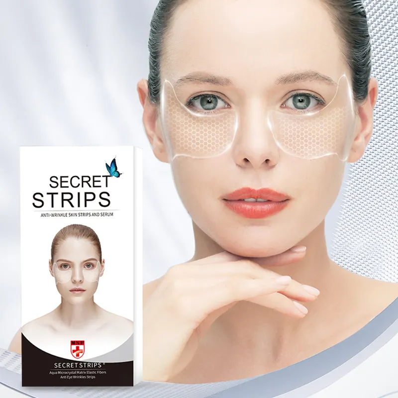 Private Label Collagen Eye Patches Anti Eye Wrinkles Care Strips Moisturizing Lifting Firming Brightening Eye