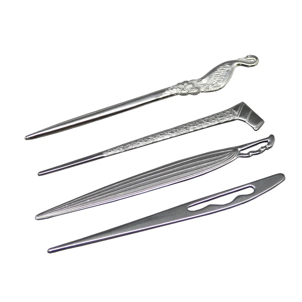 Best Grades Fabulous Quality Traditional Designs Japanese Stainless Steel Wagashi Pick– 4 Decoration Table Tea Utensils