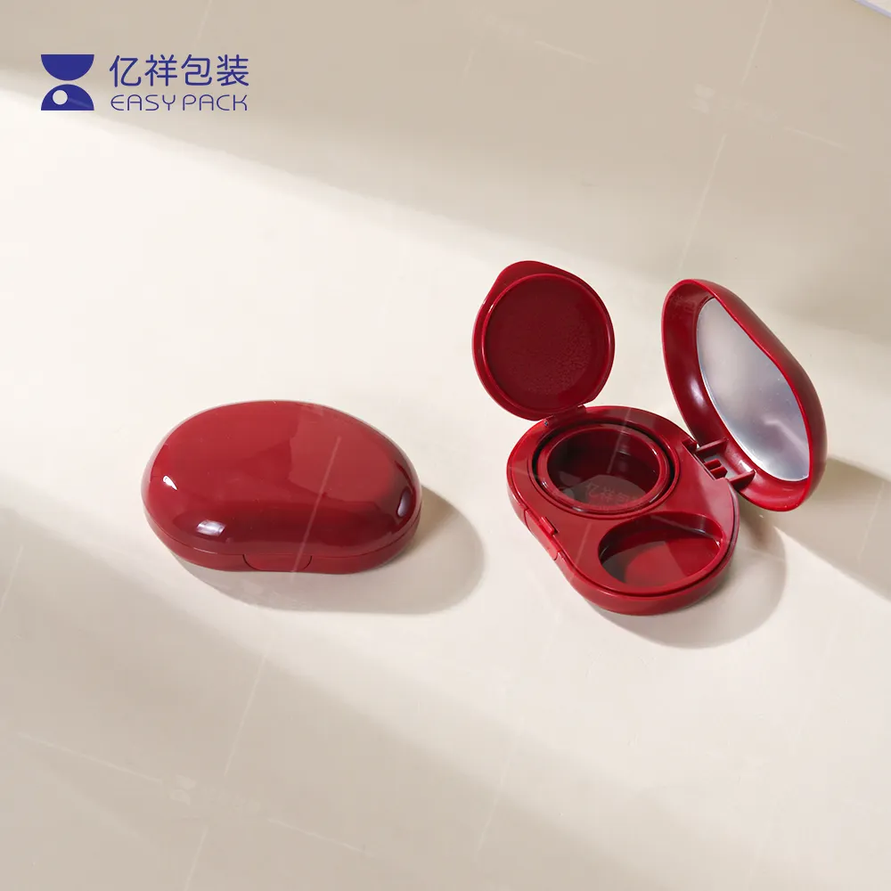 Luxury 2 in 1 ABS Plastic Cosmetic Air Cushion Case BB CC Foundation Powder Compact Makeup Case for Packaging Filling