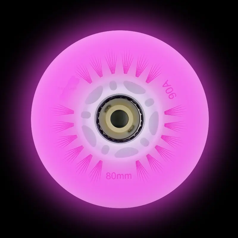 Factory Wholesale Children's & Adult Flash Luminous PU Roller Skates for Speed Skating