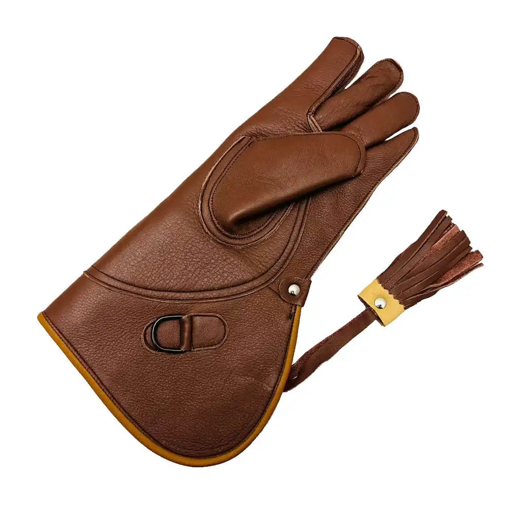 Wholesale High Quality Premium Double-layer Cowhide Leather Gloves For Eagle Hawk & Falconry Handling Hunting Gloves