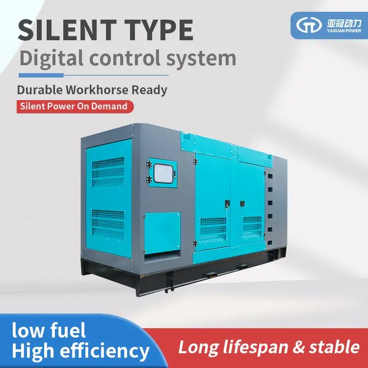 Automatic 75KW Diesel Generator Set Super Silent 80% Efficiency Smart Control Panel Auto Start/Stop Emergency Power ATS