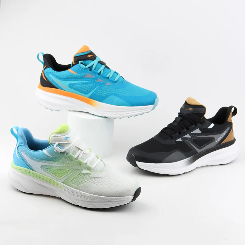 Custom Logo Men Sports Shoes Cushioned Casual Athletic Running Shoes Mesh All Seasons Custom Sneakers Gym Shoes Trainers for Men