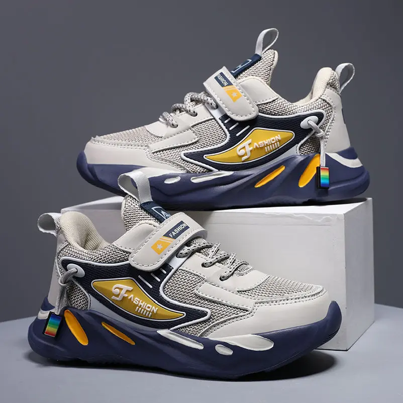 Summer Single Mesh Breathable Kids' Sport Shoes Lightweight Tennis & Running Shoes for Spring Autumn for Children of All Ages