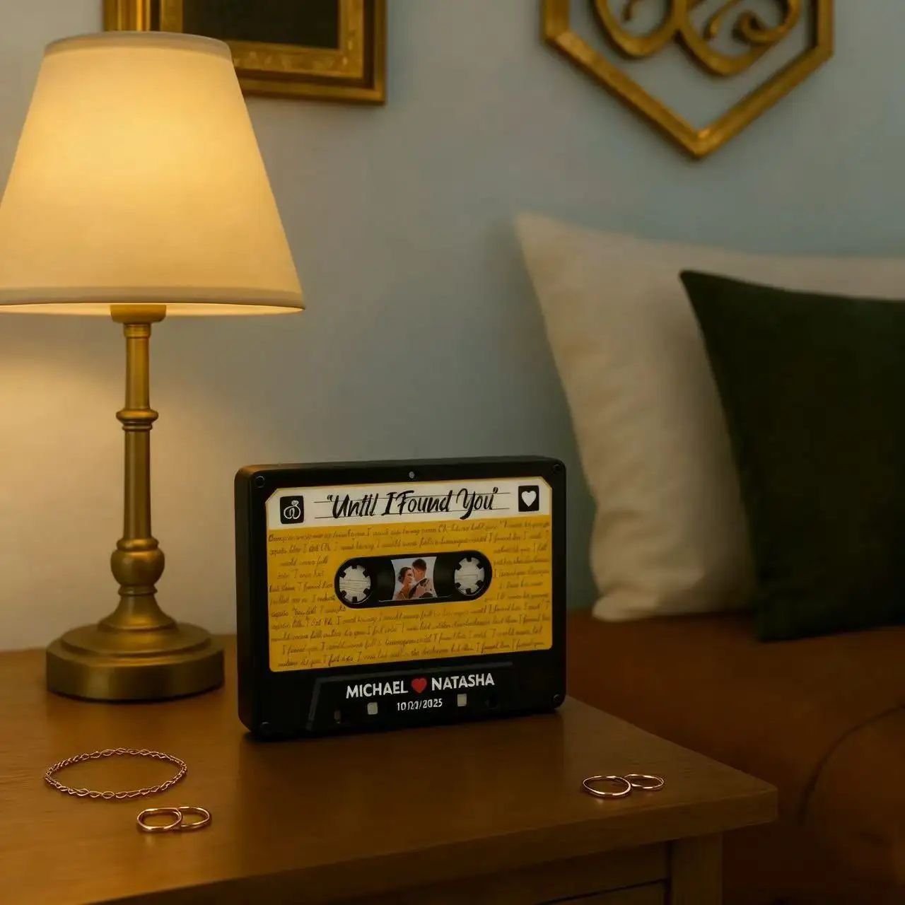 Personalized Large Sublimation Acrylic Magnetic Sticker Set Custom LOGO DIY Fridge Audio Tape Shape Reusable Strong Magnetic