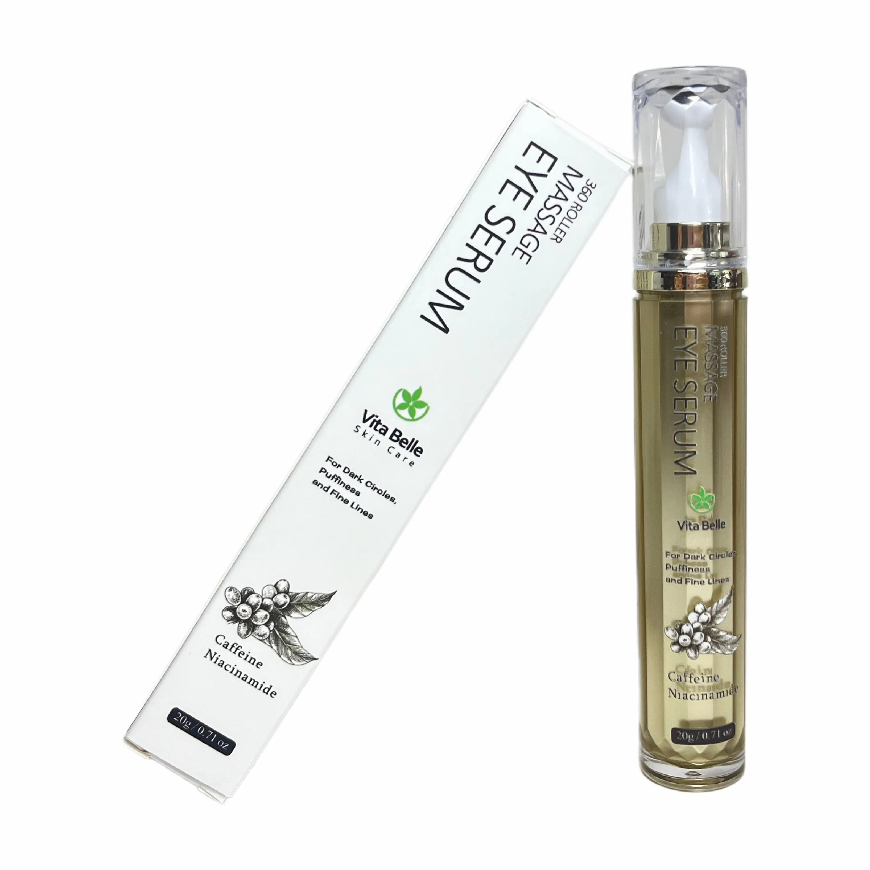 Massage Roller Anti Wrinkle Snail Hydration Eye Cream for Moisturizing and Nourishing Wrinkle Improvement