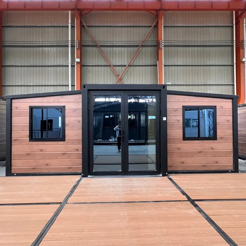 2 Bedroom Expandable Container Portable Prefab Pop up Modular Granny Flats Villa Australian Ready to Ship Living