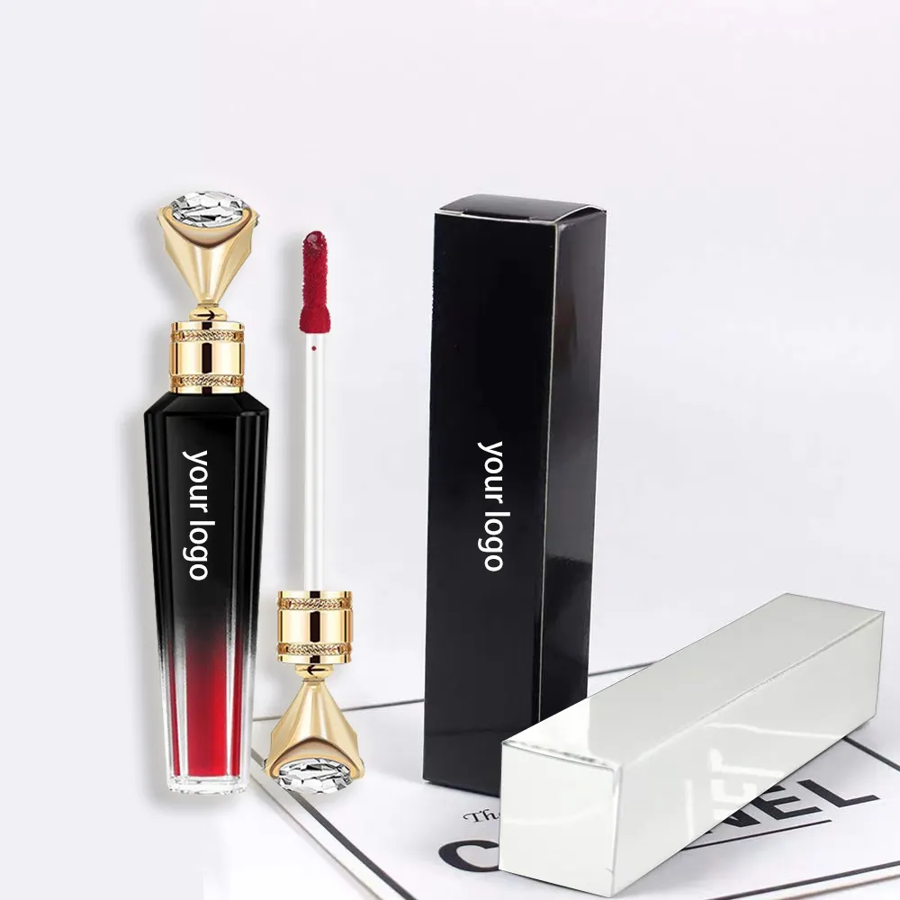 Wholesale Cosmetic Makeup Liquid Matte Lipstick Moisturizing Glitter Shiny Private Label Lip Gloss