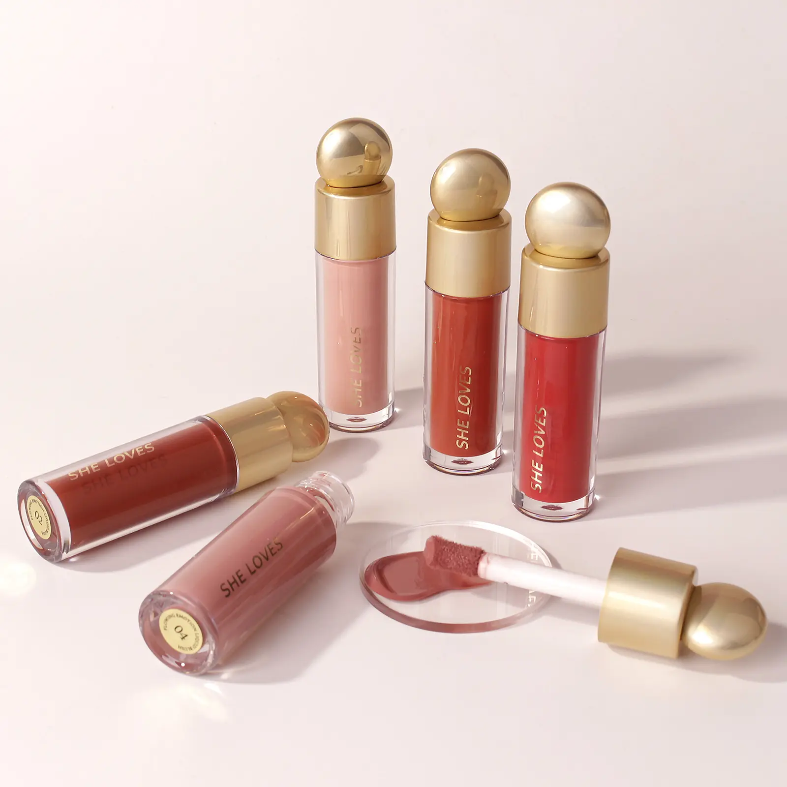 Wholesale Powder-Free Chemical Liquid Blush High Pigment Natural Nude Brightening Long-Lasting Waterproof Transfer-Proof 6