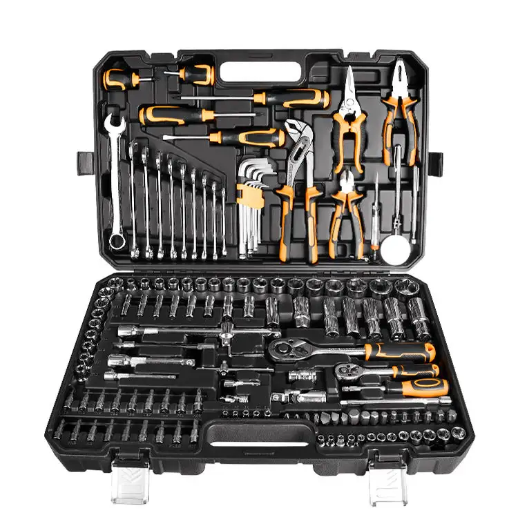 142 Pcs Other Vehicle Tools Ratchet Wrench Combination Hand Tools Auto Repair Professional Tool Set Box Socket Set