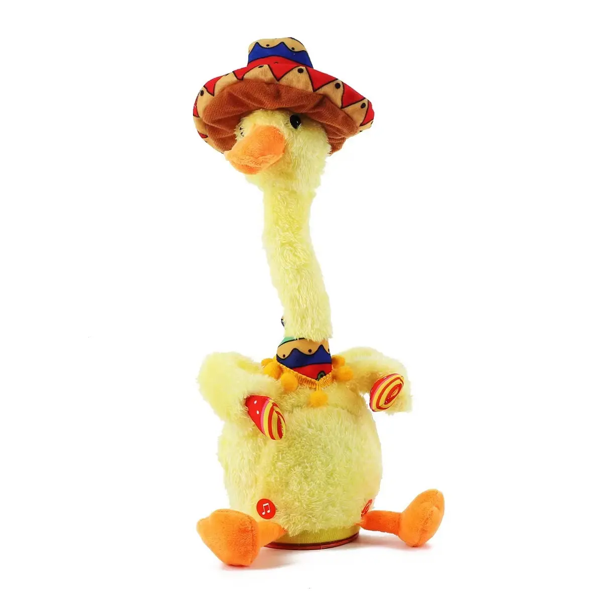 Electronic Dancing Sunflower Duck Toy with Music & Lighting Fun Singing Game for Kids for Birthday Gifts