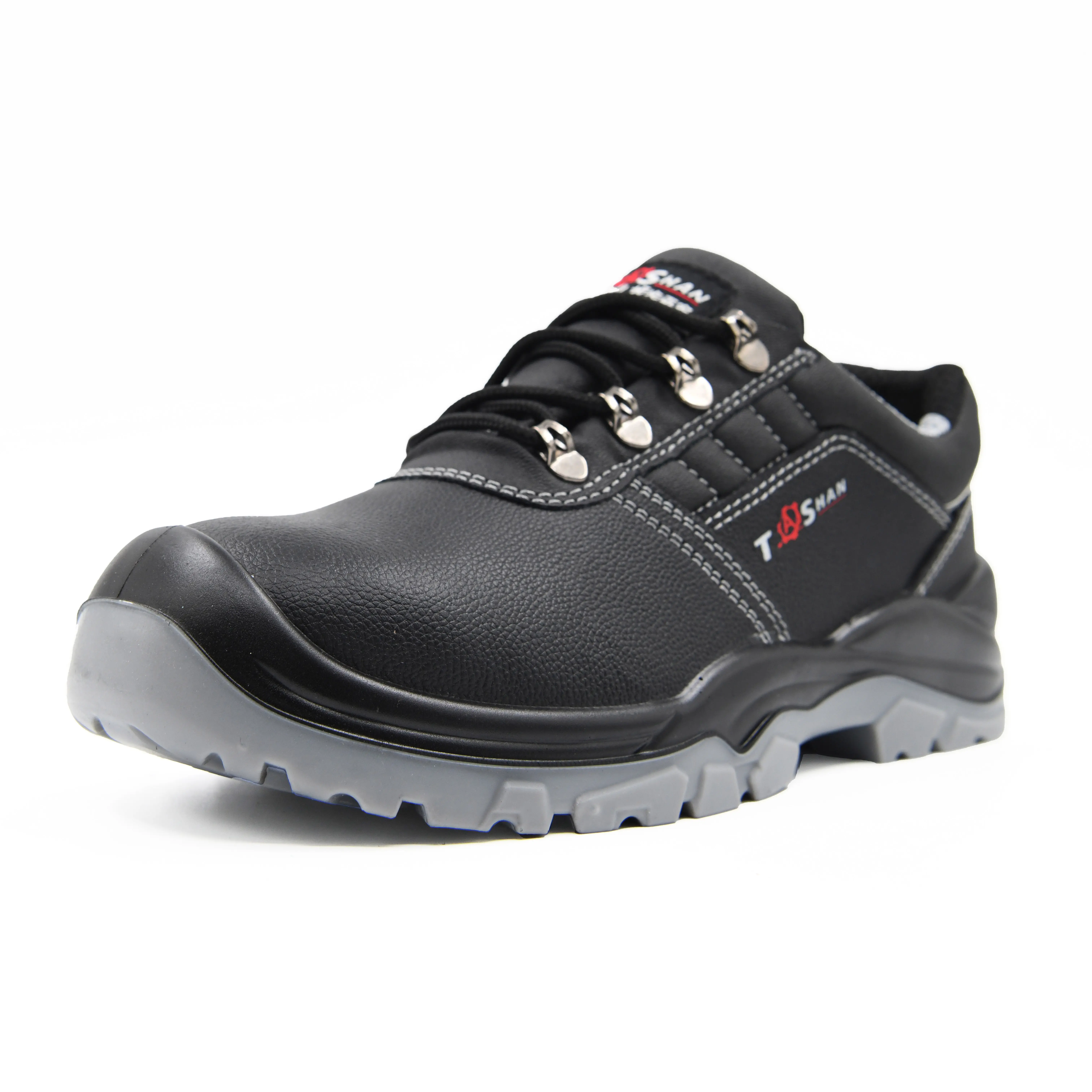 TASHAN Steel Toe Safety Work Shoes with Anti-impact Non-slip Construction Site Shoes for Men & Women's Workshops
