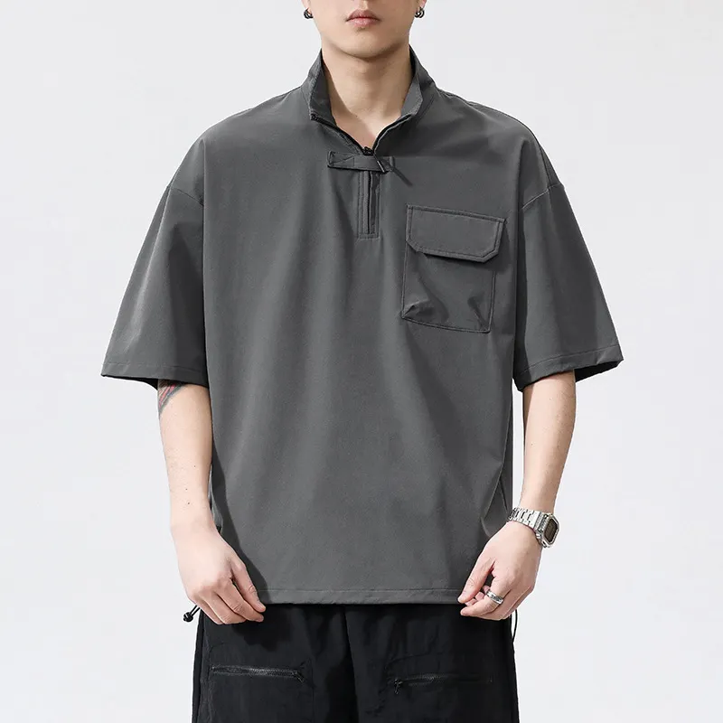 Custom logo Wholesale Polyester / Nylon Hawaiian Shirt for Men Casual Beach Summer Shirt Printed Men's Short-sleeved Shirt