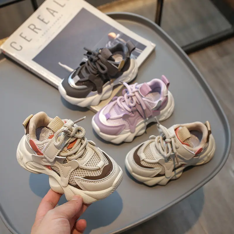 Girls' Sports Shoes Spring and Autumn New Baby Soft Sole Children's ShoesGirls' Sneakers, New Spring and Autumn Styles