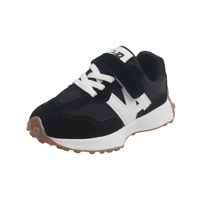 New Fashion Children Popular Pu Breathable Running Shoes Lightweight Leisure Shoes Unisex Running Sneakers for Children